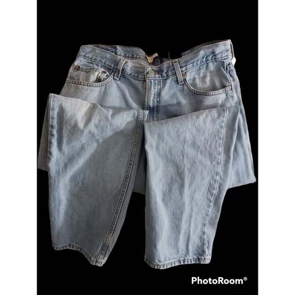 Vintage 90's Levi's 505 Jeans 36x32 Regular Fit Straight Leg Light Wash - Picture 1 of 16